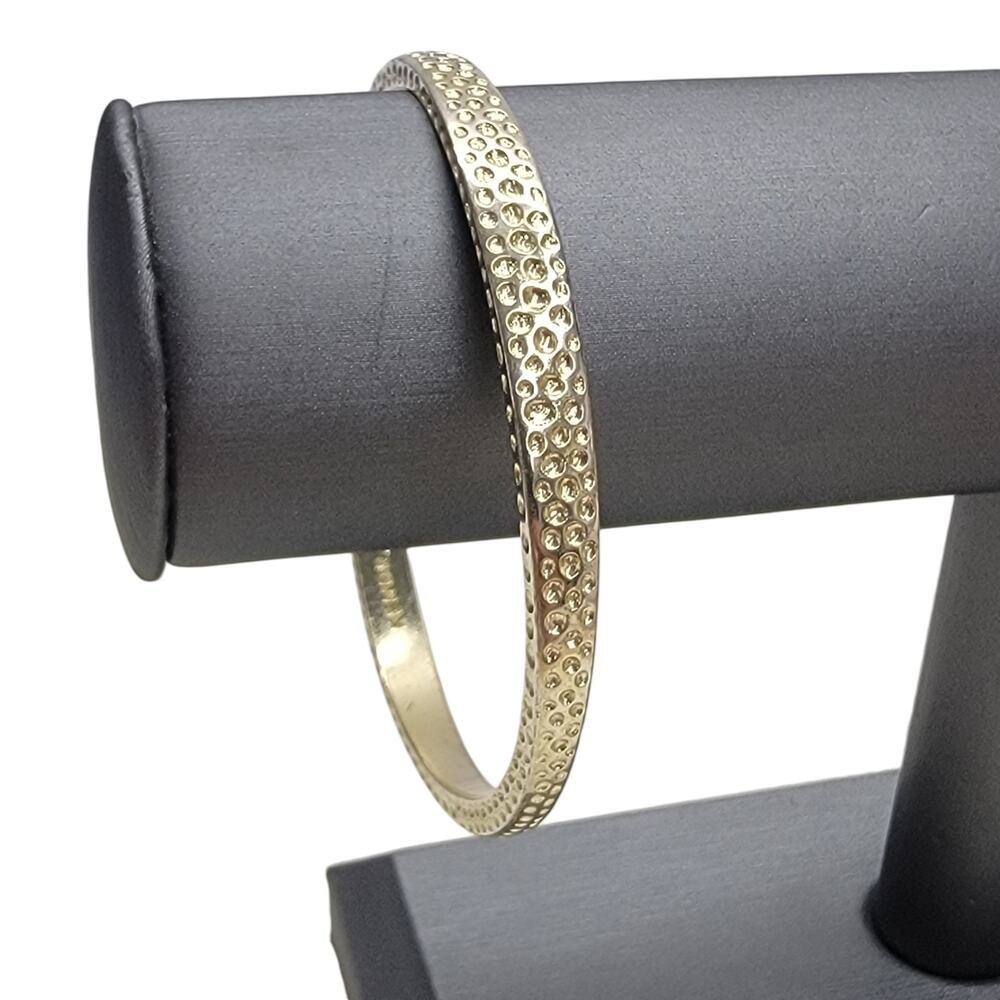 Kendra Scott Gold Plated Hammered Textured Slim Stackable Bangle Bracelet